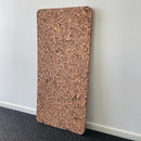 3 cm. tyk sandslebet kork opslagstavle - afrundet hjørner, 45x95 cm