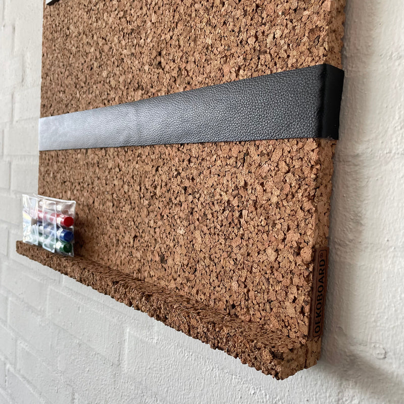 OEKOBOARD - Sandslebet opslagstavle med magnet- og whiteboardfolie