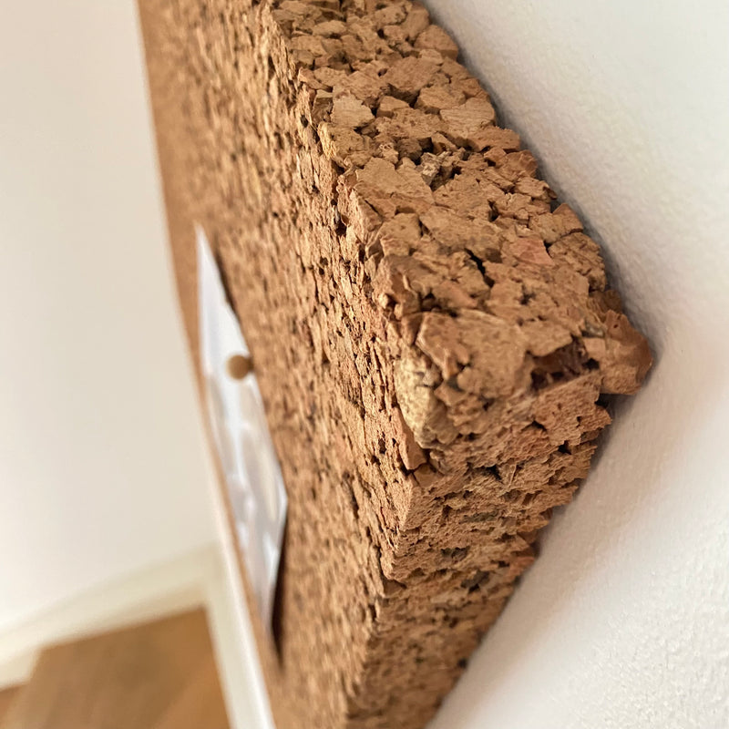 3 cm. tyk sandslebet + rustik korkplade - Kork opslagstavle 50×100 cm.