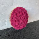 Fuchsia mos cirkel 25 cm. 2. sortering