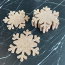 Snefnug udskåret i 5 mm kork