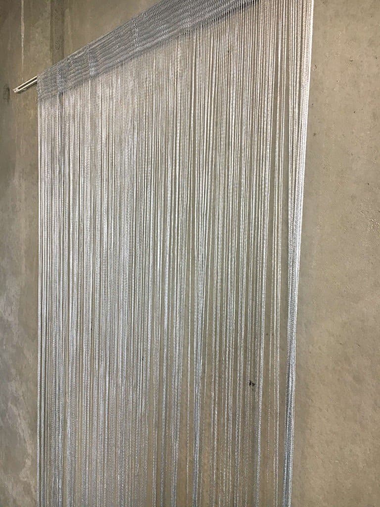 Flueforhæng 100x200 cm - grå/sølv