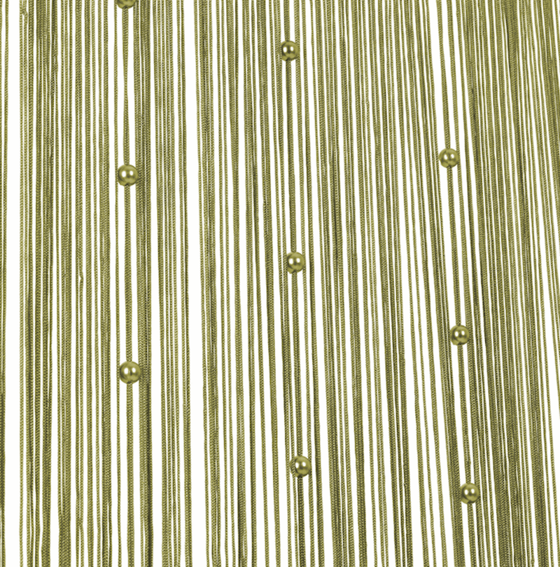 Flueforhæng, Helena - oliven/ grøn, 90x250cm