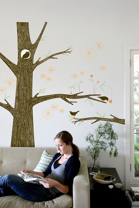 Wallstickers vs. tapet 1