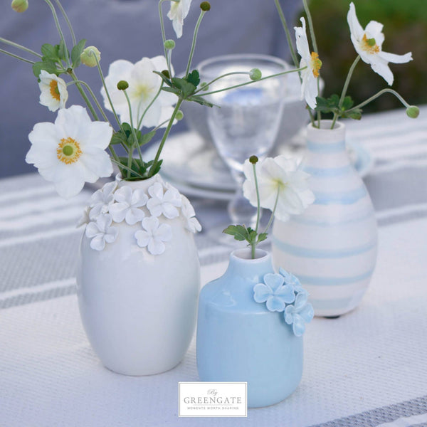 Greengate vase med blomster