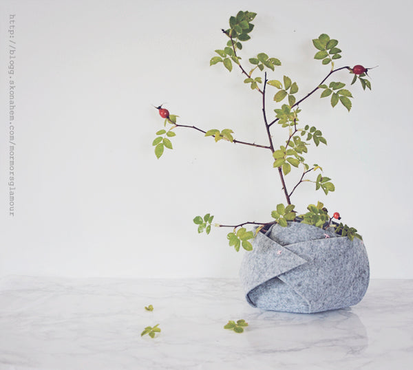 DIY Fredag: Sy urtepotteskjuler i filt