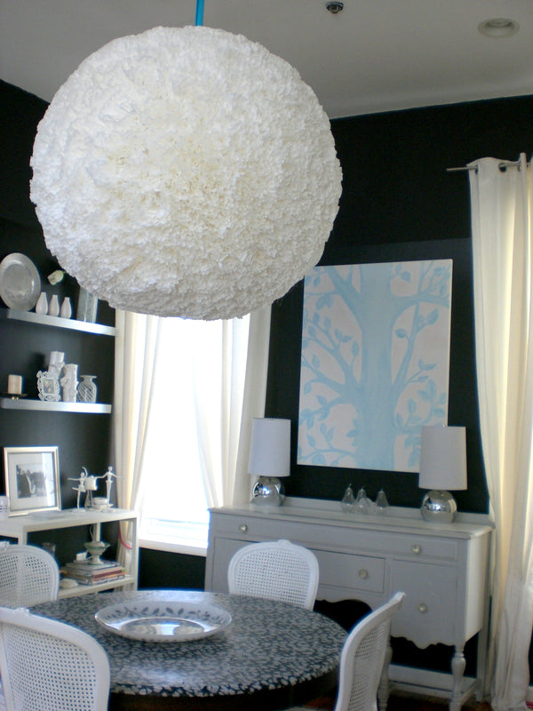 DIY fluffy lampe