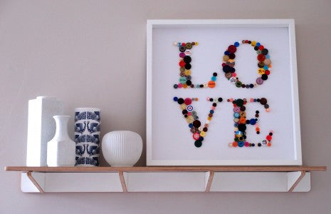 DIY Fredag: Kunst med knapper