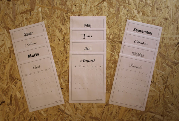 DIY Tirsdag: Print selv kalender 2016