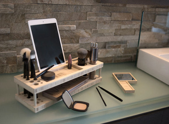 Make up opbevaring med iPadholder