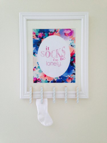 DIY Fredag: Printable til sokker uden makker