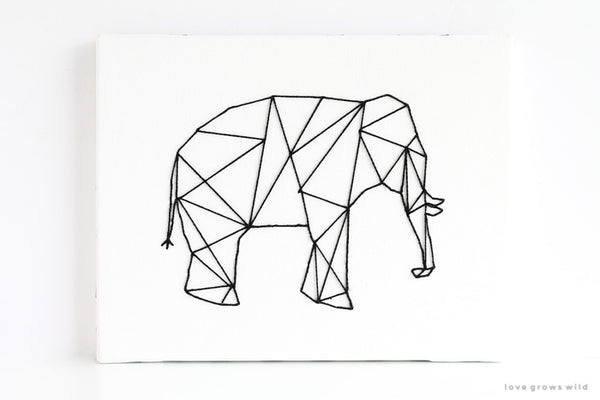 DIY Fredag: Syet geometrisk dyrebillede