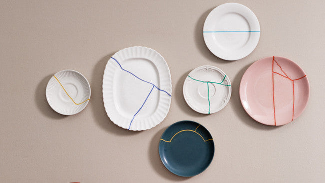 DIY Fredag: Ødelagt porcelæn samlet med farvet lim