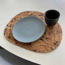 Kork dækkeserviet Curve, 29,5x36 cm.