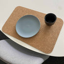 Kork dækkeserviet med runde hjørner, 29x45 cm.