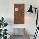 2 cm tyk rustik korkplade - kork opslagstavle 50×100 cm