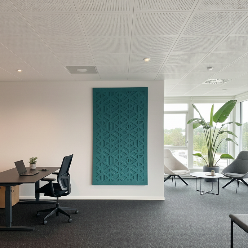 3D Lyddæmpende rumdeler i 18mm filt