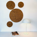 4 korkcirkler i 2 cm. tyk rustik kork