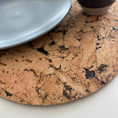 Kork dækkeserviet Curve, 29,5x36 cm.