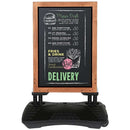 Wooden Wind-Sign Waterbase gadeskilt med ståltavler, 59 x 78 cm