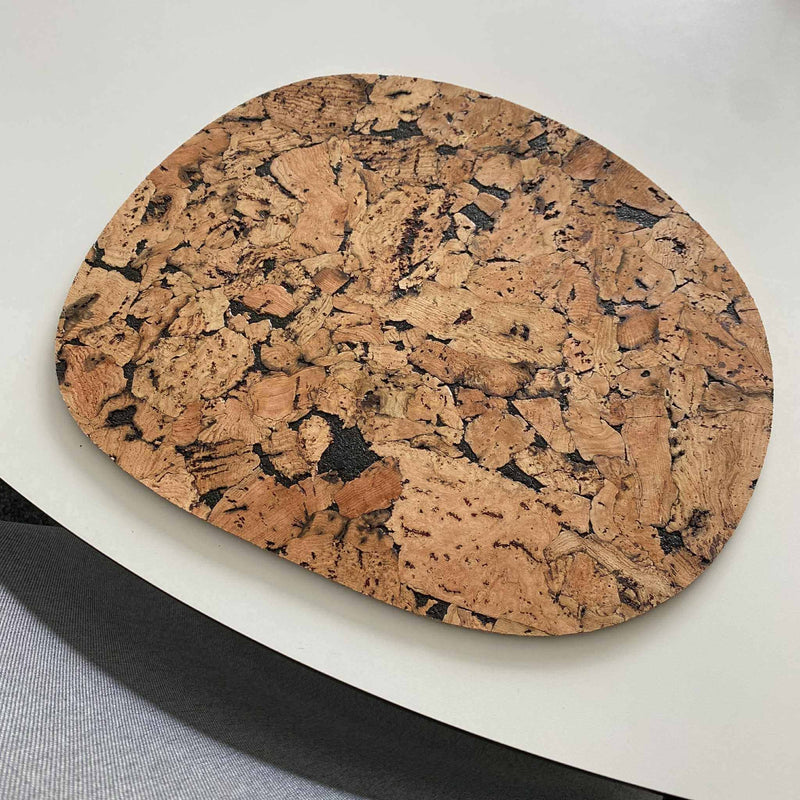 Kork dækkeserviet Curve, 29,5x36 cm.