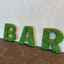 Mos bogstaver - 'BAR', Mørkegrøn - Restsalg