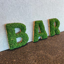 Mos bogstaver - 'BAR', Mørkegrøn - Restsalg
