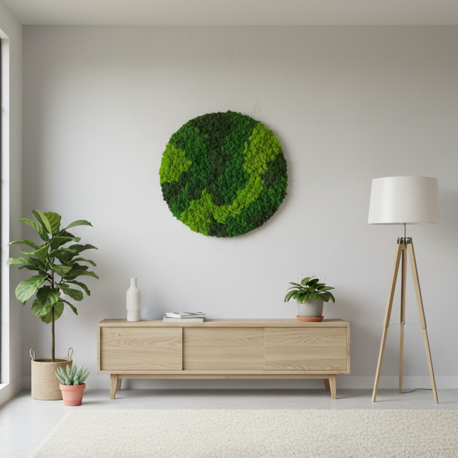 OEKOBOARD Basic - Blandet mos cirkel - 3 farver