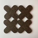 Bordskåner i filt, 4 stk.