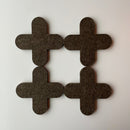 Bordskåner i filt, 4 stk.