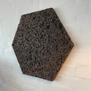 Sekskant i brændt kork, 50 cm.