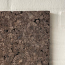 Brændt korkplade, 50x50x2,5 cm.