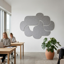 Filt Akustikplade 9mm, Cloud shape