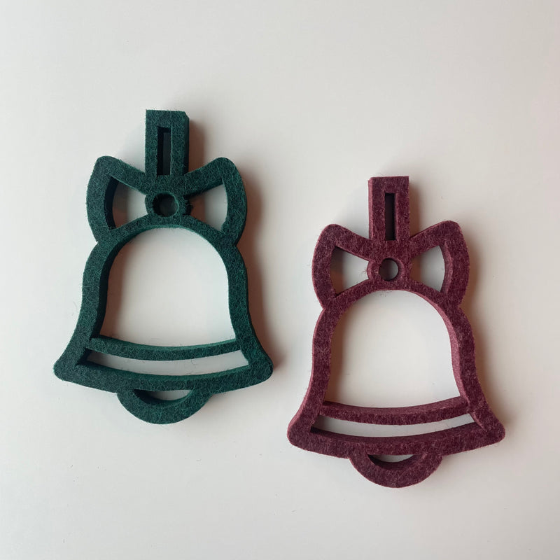 Juleklokke udskåret i 9 mm filt akustik