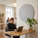 Filt Akustikpanel cirkel 9mm, Ø80 cm.