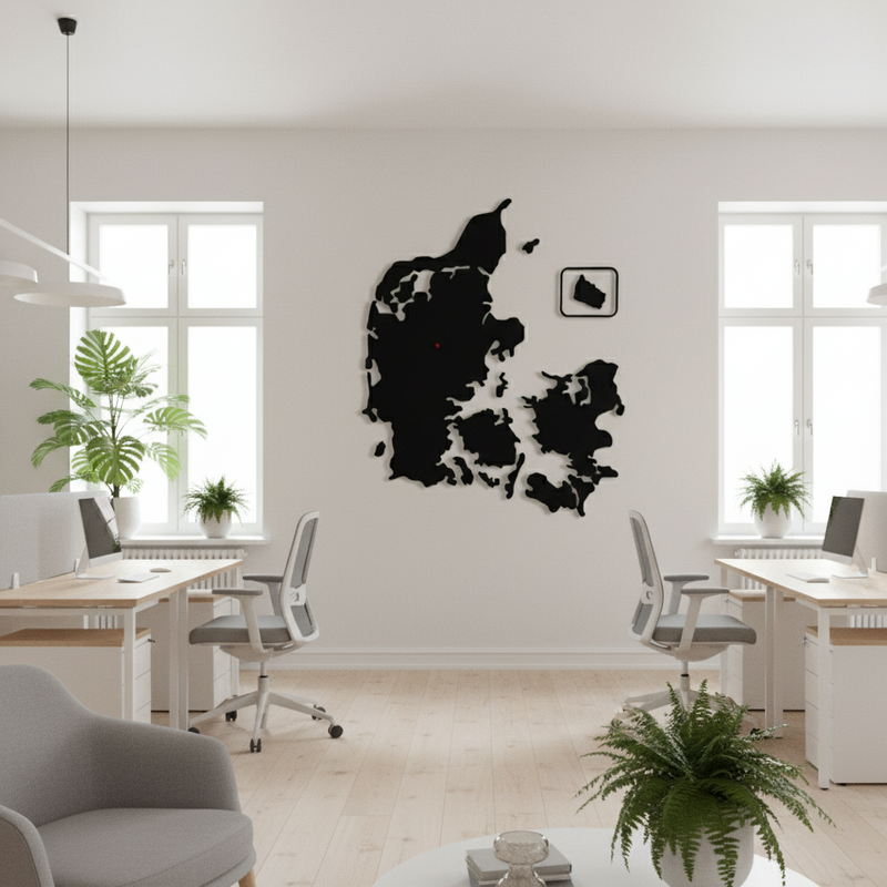 Filt Akustik Danmarkskort 9mm