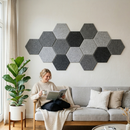 Filt Akustik hexagon 30x26cm - 3 stk