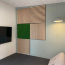 Akustikpanel med mos, 60x60 cm.