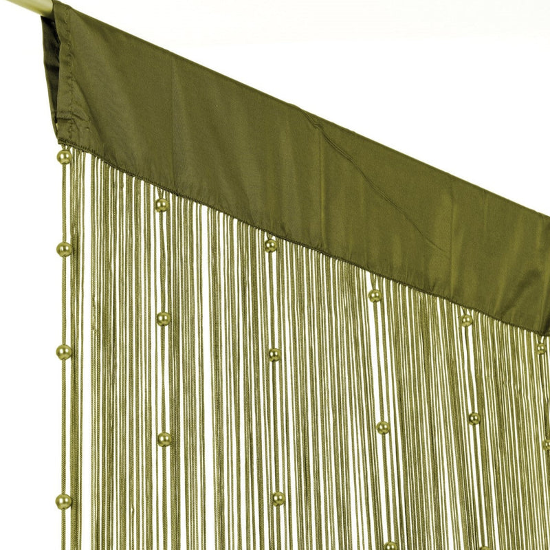 Flueforhæng, Helena - oliven/ grøn, 90x250cm