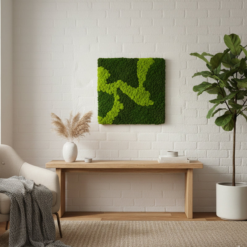 OEKOBOARD Basic - Blandet mos firkant - 3 farver