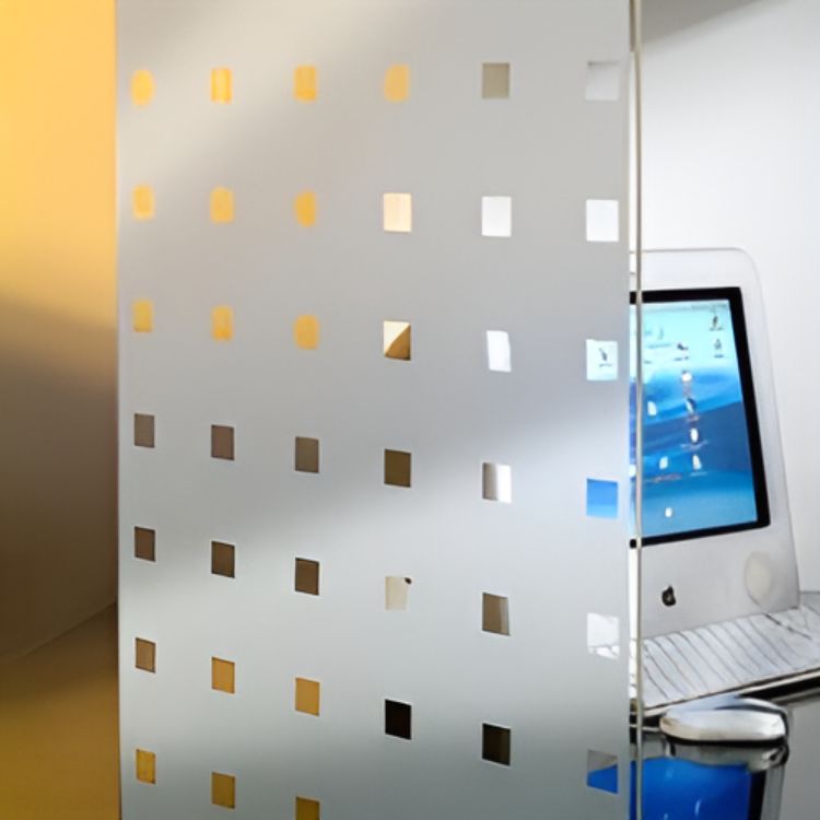 Reflectiv - Frosted squares 50 mm | 120 cm | 30 m rulle