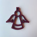 Juleengel udskåret i 9 mm filt akustik