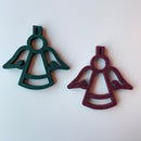 Juleengel udskåret i 9 mm filt akustik