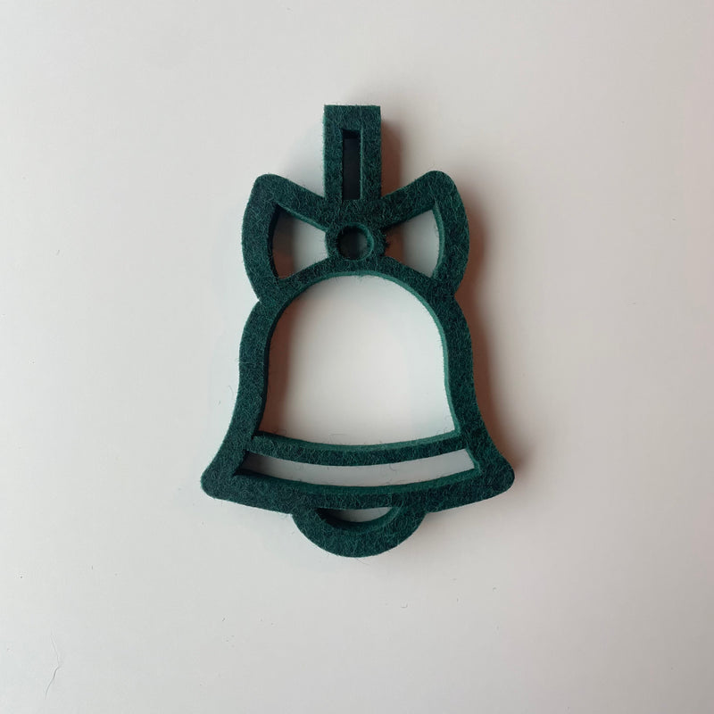 Juleklokke udskåret i 9 mm filt akustik