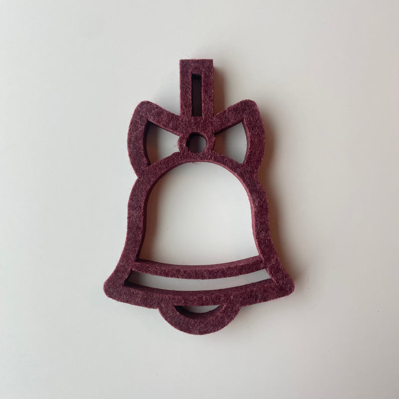 Juleklokke udskåret i 9 mm filt akustik