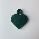 Julekugle hjerte udskåret i 9 mm filt akustik