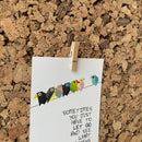 Klemme med nål som tegnestift