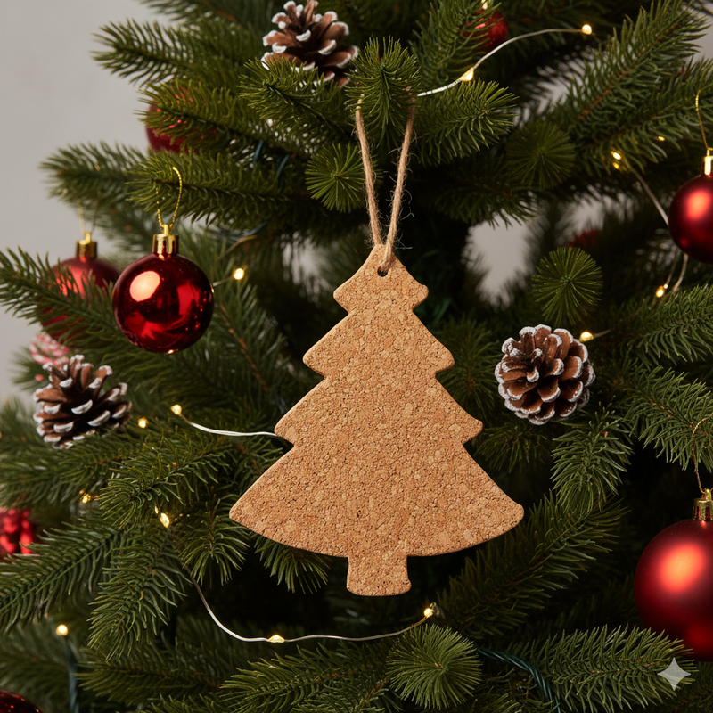 Juletræ udskåret i 5 mm kork