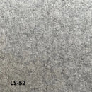 Grå filttekstur med farvekode LS-52, viser tæt teksturdetalje af materialet.
