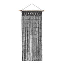 Dørforhæng - Macrame knytning, 90x200cm - antracit